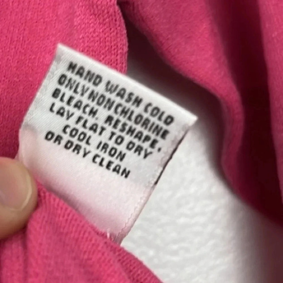 Talbots Made In Italy Vintage New Women’s Small Pink Button Up Sweater Cardigan - Picture 8 of 8